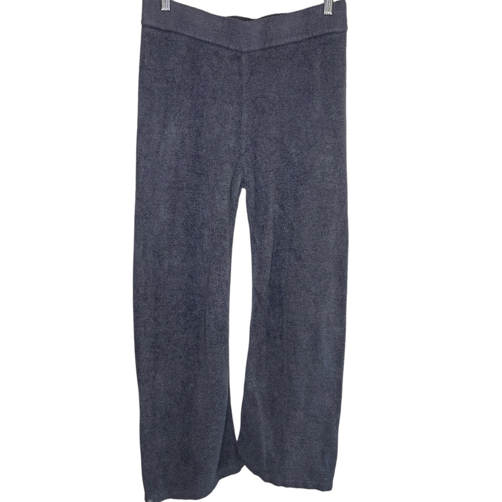 Barefoot Dreams | CozyChic Lite Knit Ankle Length Pants Baja Blue Size Medium